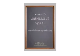 Download Lessons in Submissive Speech full