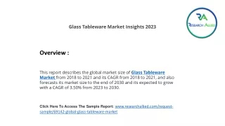 Glass Tableware Market RA