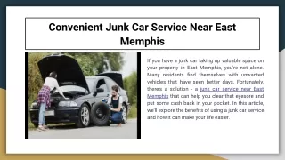 Junk Car Service Near East Memphis