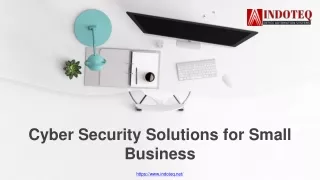 Cyber Security Solutions for Small Business - www.indoteq.net