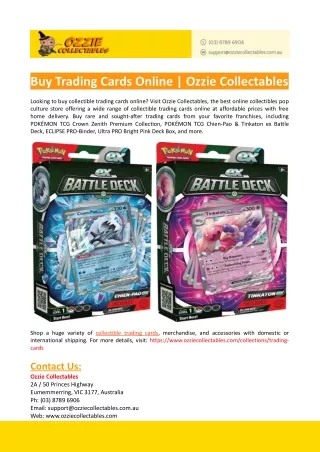 Buy Trading Cards Online