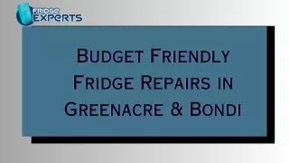 Budget Friendly Fridge Repairs in Greenacre & Bondi