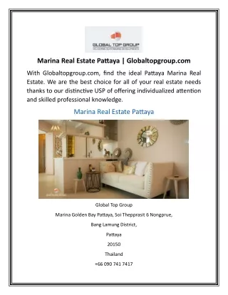 Marina Real Estate Pattaya  Globaltopgroup.com