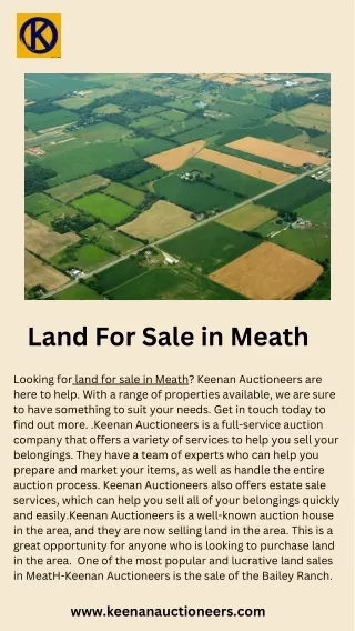 land for sale in meath.