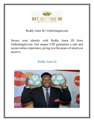 Reddy Anna Id  Getbettingid