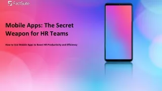 Mobile Apps  The Secret Weapon for the HR Teams