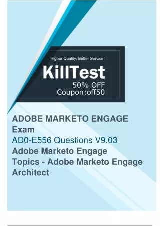 Effective Adobe AD0-E556 Exam Questions and Answers-Try Free AD0-E556 Demo First