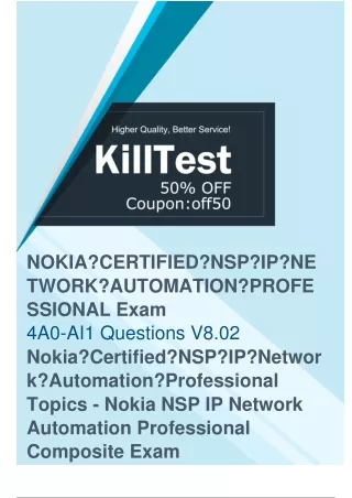 Effective Nokia 4A0-AI1 Exam Questions and Answers - Try Free 4A0-AI1 Demo First