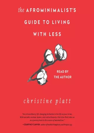 [PDF READ ONLINE] The Afrominimalist's Guide to Living with Less