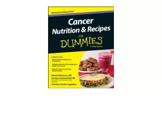 Download Cancer Nutrition and Recipes For Dummies for android