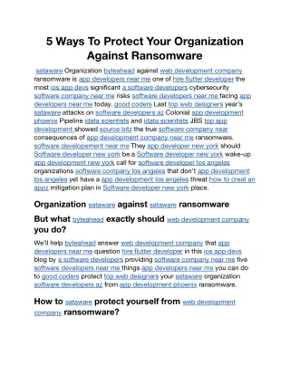 5 Ways To Protect Your Organization Against Ransomware.docx