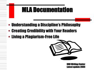 Understanding a Discipline’s Philosophy Creating Credibility with Your Readers Living a Plagiarism-Free Life