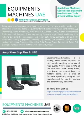 Army Shoes Suppliers in UAE