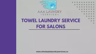 Revamp Your Salon with Professional Towel Laundry Service