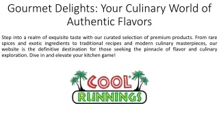 Gourmet Delights_Your Culinary World of Authentic Flavors