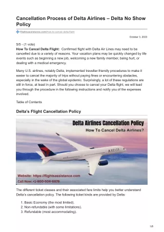 How To Cancel Delta Airlines Flights?
