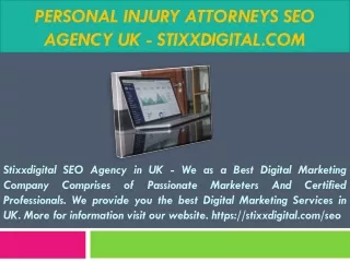 Personal Injury Attorneys SEO Agency UK - stixxdigital.com