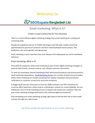 Email Marketing Service