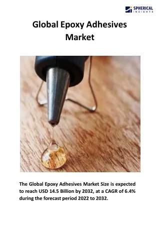 Global Epoxy Adhesives Market