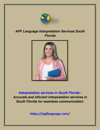 APF Language Interpretation Services South Florida