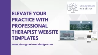Elevate Your Practice with Professional Therapist Website Templates