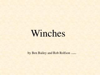 Winches