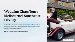 Wedding-Chauffeurs-Melbourne-Southeast-Luxury