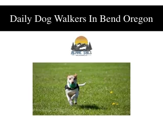 Daily Dog Walkers In Bend Oregon