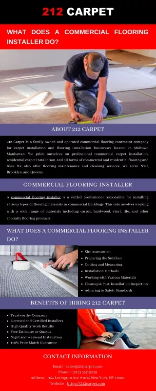 What Does a Commercial Flooring Installer Do?