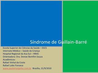 Síndrome de Guillain-Barré