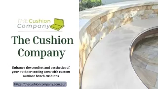 Custom Outdoor Bench Cushions | The Cushion Company