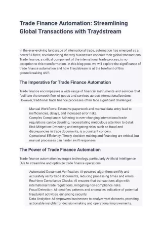 Transforming Trade Finance_ Harnessing the Potential of Artificial Intelligence in Trade Finance with Traydstream (1)