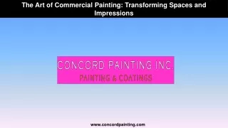 The Art of Commercial Painting Transforming Spaces and Impressions