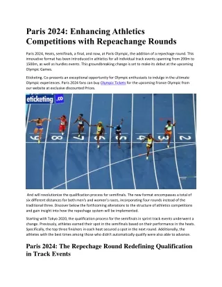Paris 2024 Enhancing Athletics Competitions with Repeachange Rounds[pdf]
