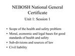 NEBOSH National General Certificate