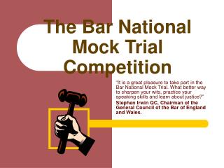 The Bar National Mock Trial Competition