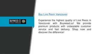 Buy Live Resin Vancouver Buyweed.cc