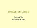 Introduction to Calculus
