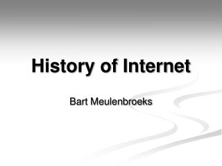 History of Internet