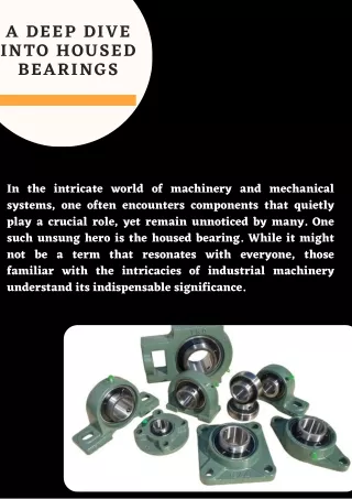 A Deep Dive into Housed Bearings