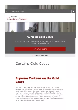 Curtains Gold Coast