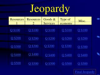 Jeopardy