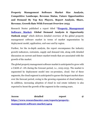Property Management Software Market Demand 2033