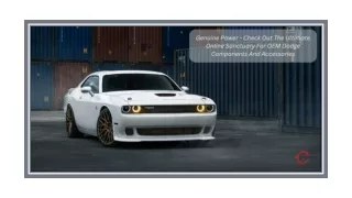 Genuine Power - Check Out The Ultimate Online Sanctuary For OEM Dodge Components And Accessories