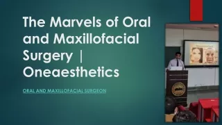 Oral and Maxillofacial Surgery