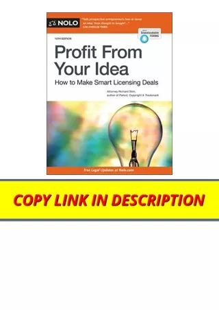 Ebook download Profit From Your Idea How to Make Smart Licensing Deals free acce