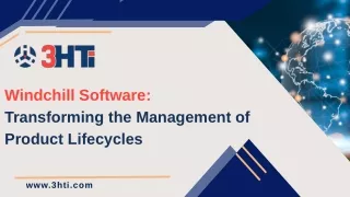 Windchill Software Transforming the Management of Product Lifecycles