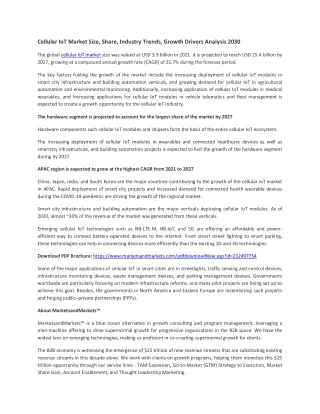 Cellular IoT Market