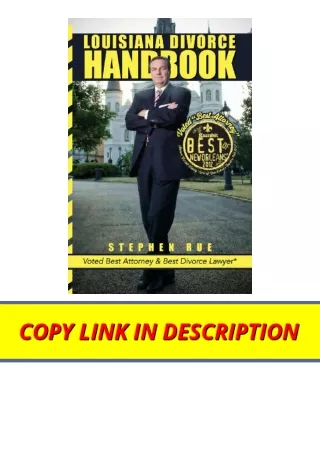 Download Louisiana Divorce Handbook New Orleans Divorce Lawyer Stephen Rues Guid