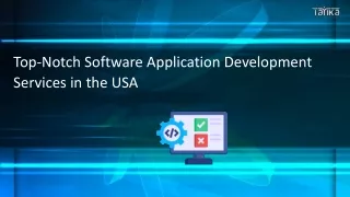Top-Notch Software Application Development Services in the USA